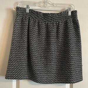 J. Crew black and white skirt